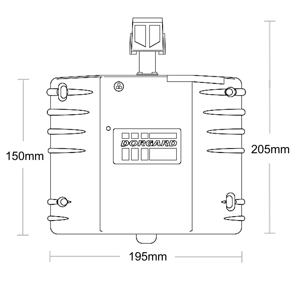 FIRECO Dorgard DG2000 Door Hold Open Device C/W Standard Flat Floorplate