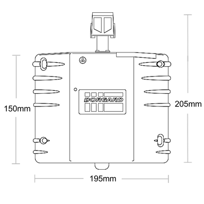 FIRECO Dorgard DG2000 Door Hold Open Device C/W Standard Flat Floorplate