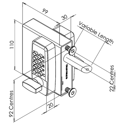 GATEMASTER DGL Digital Gate Lock