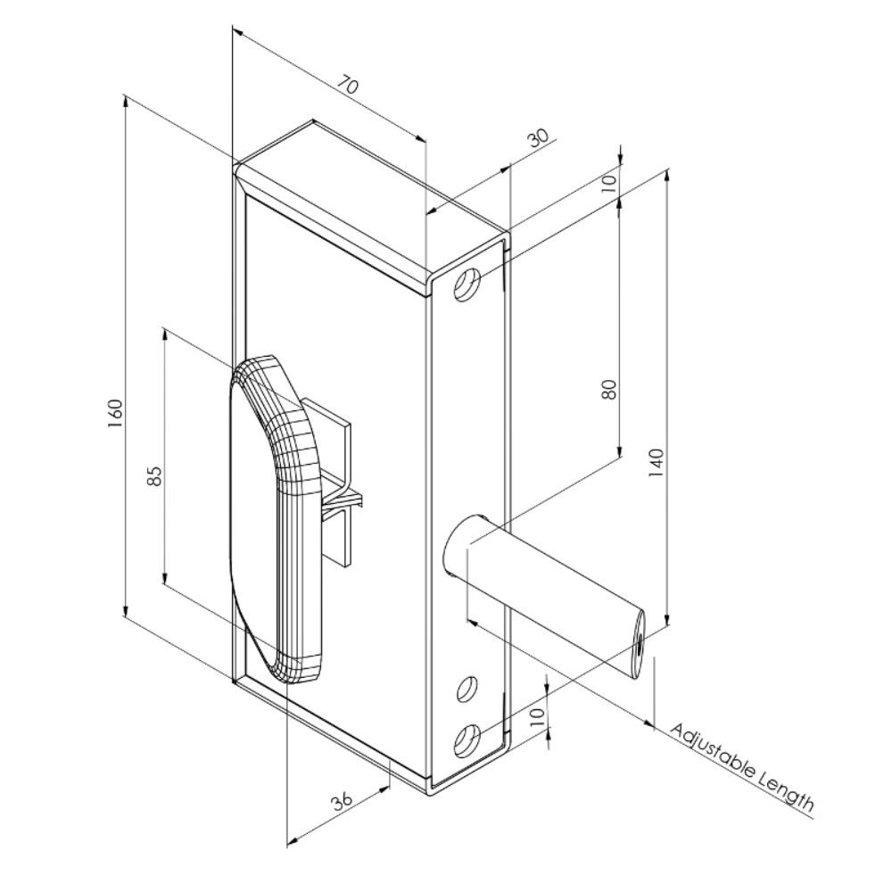 GATEMASTER Superlock Quick Exit Push Pad Digital Access