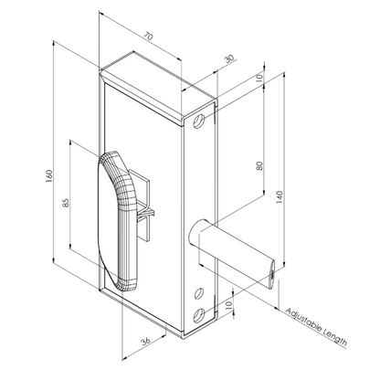 GATEMASTER Superlock Quick Exit Push Pad Digital Access