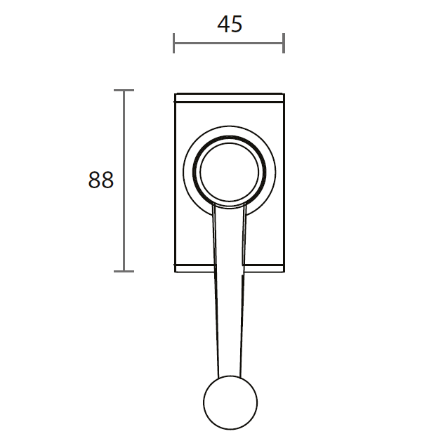 GEZE OL Line Mini Operator With Handle