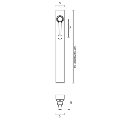 GEZE OL Line 380 Manual Midi Operator