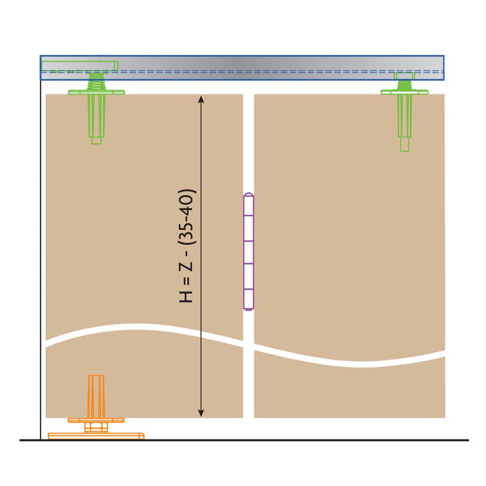 HENDERSON Bifold Folding Track Sliding Door Gear