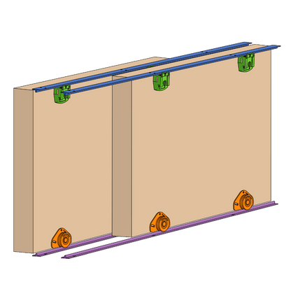 HENDERSON Cello Double Track Sliding Door Gear