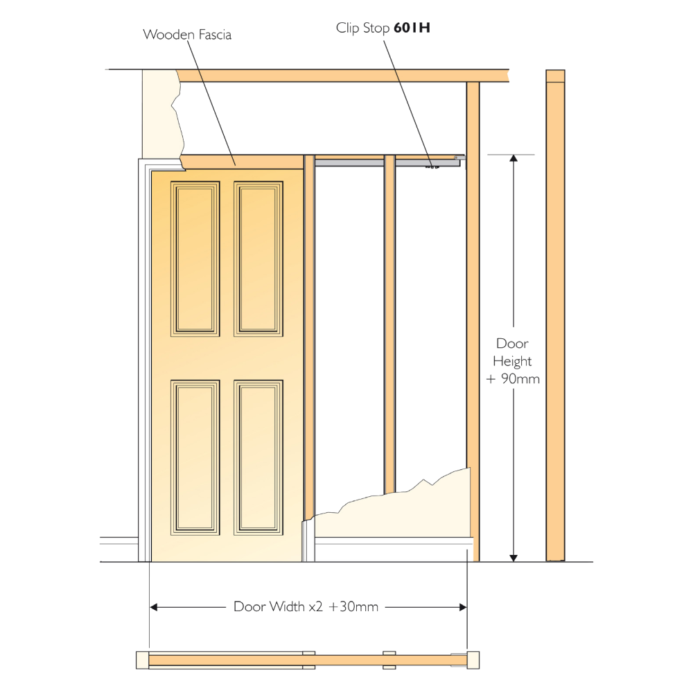 HENDERSON Pocket Door Kit For Single And Bi-Parting Doors