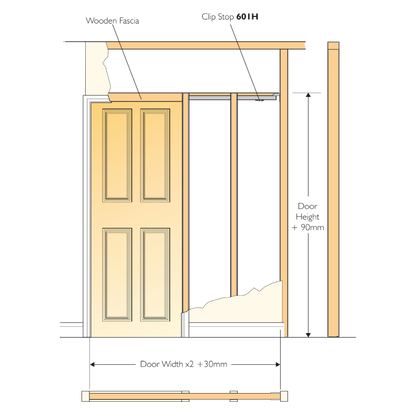 HENDERSON Pocket Door Kit For Single And Bi-Parting Doors