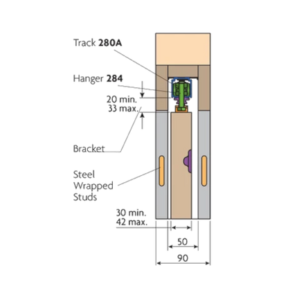 HENDERSON Pocket Door Kit For Single And Bi-Parting Doors