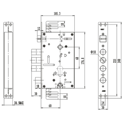 HOOPLY 33 Ultra Container Door Gearbox