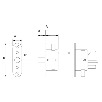 HOOPLY Single Shoot Side Lock