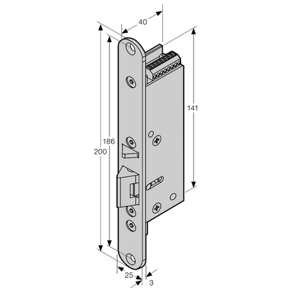 ICS Fire Rated FR-ML350 Electric Lock Monitored