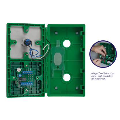 ICS Dual Unit MCP110 Call Point With Large 35mm Exit Button