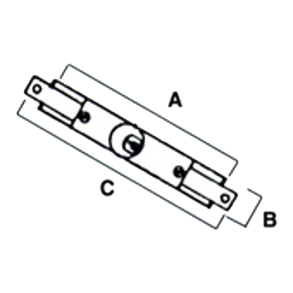 ILS 1896 Centre Gate Lock 140mm x 25mm x 184mm