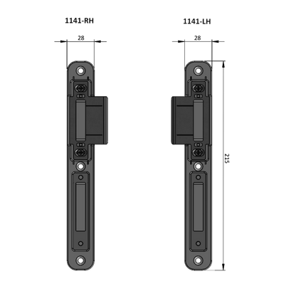 INGENIOUS Composite Door Centre Strike Plate