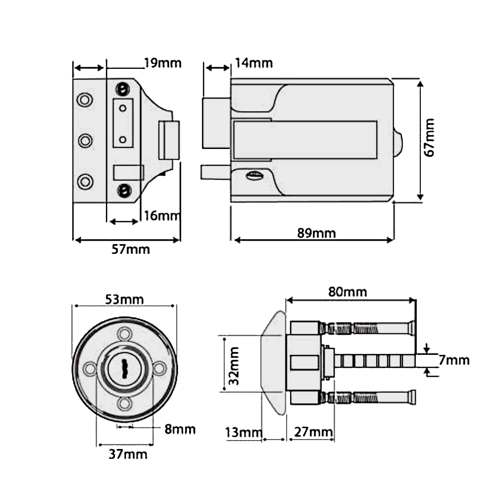 Ingersoll RA71 & SC71 Nightlatch