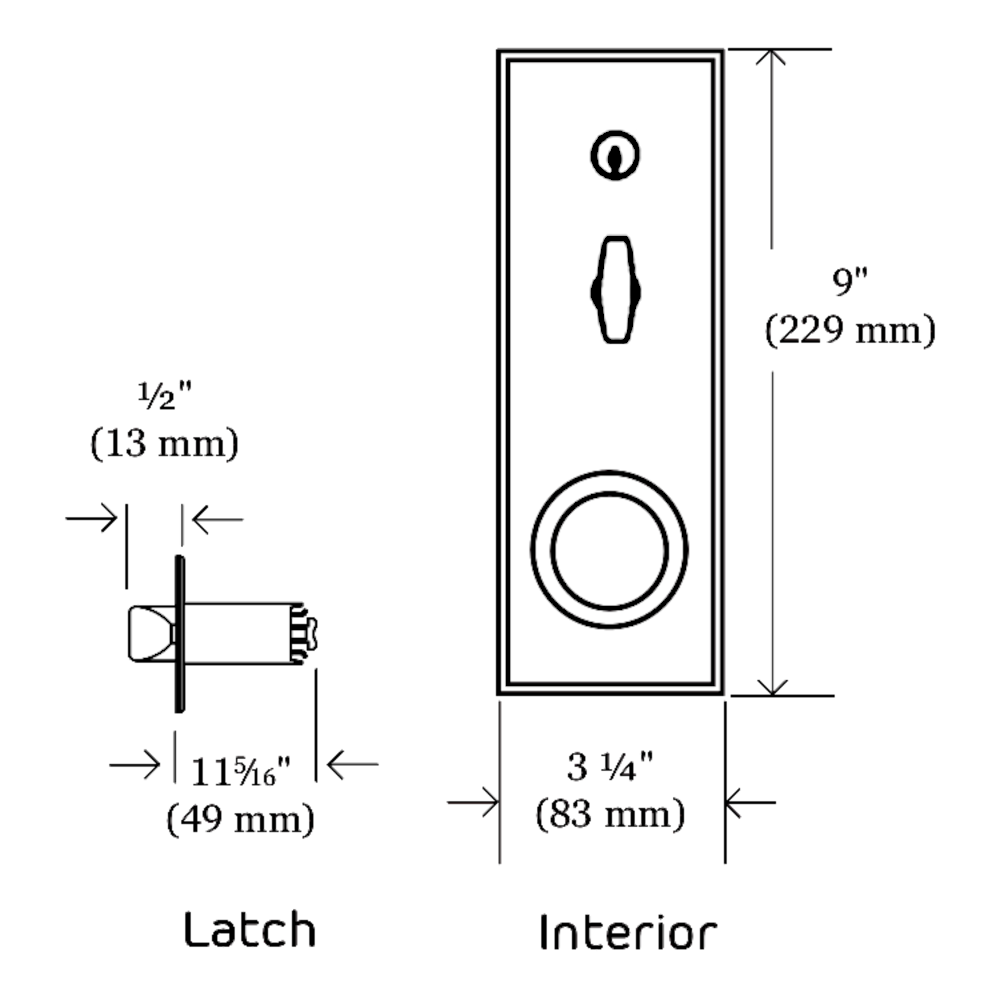 DORMAKABA Simplex 1000 Series 1021B Knob Operated Digital Lock With Key Override