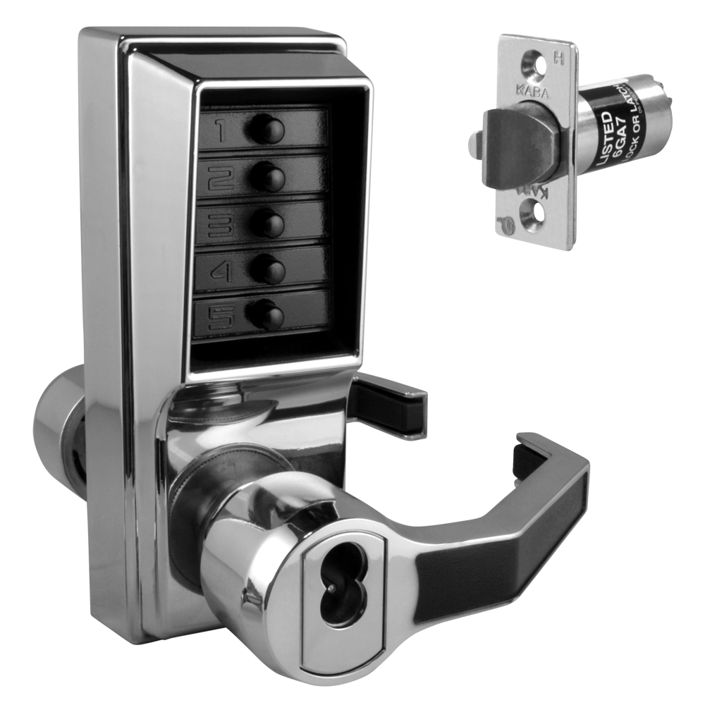 DORMAKABA Simplex L1000 Series L1041B Digital Lock Lever Operated With Key Override & Passage Set