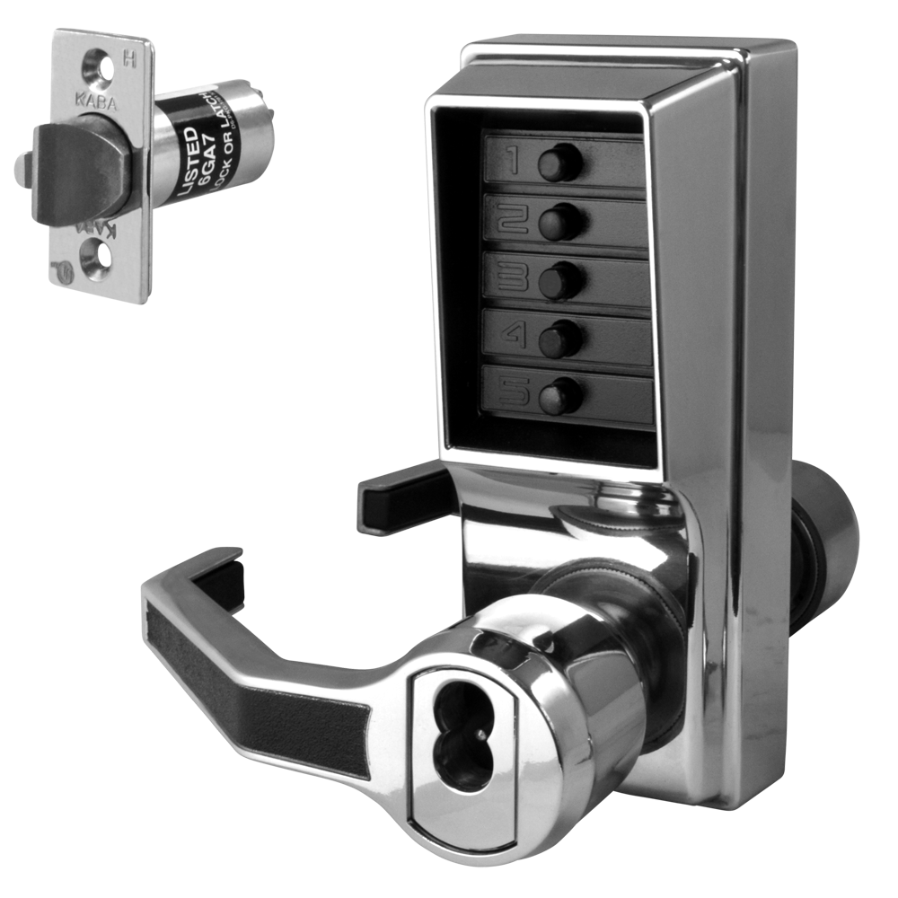 DORMAKABA Simplex L1000 Series L1041B Digital Lock Lever Operated With Key Override & Passage Set