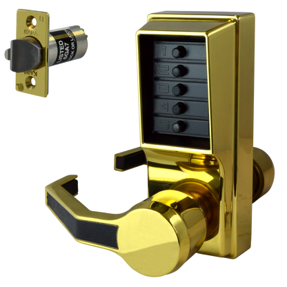 DORMAKABA Simplex L1000 Series L1041B Digital Lock Lever Operated With Key Override & Passage Set