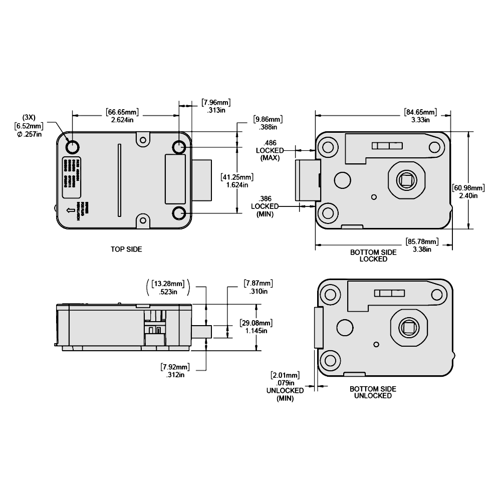 DORMAKABA La Gard 700 Basic Safe Deadbolt Lock