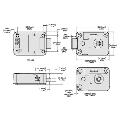 DORMAKABA La Gard 700 Basic Safe Deadbolt Lock