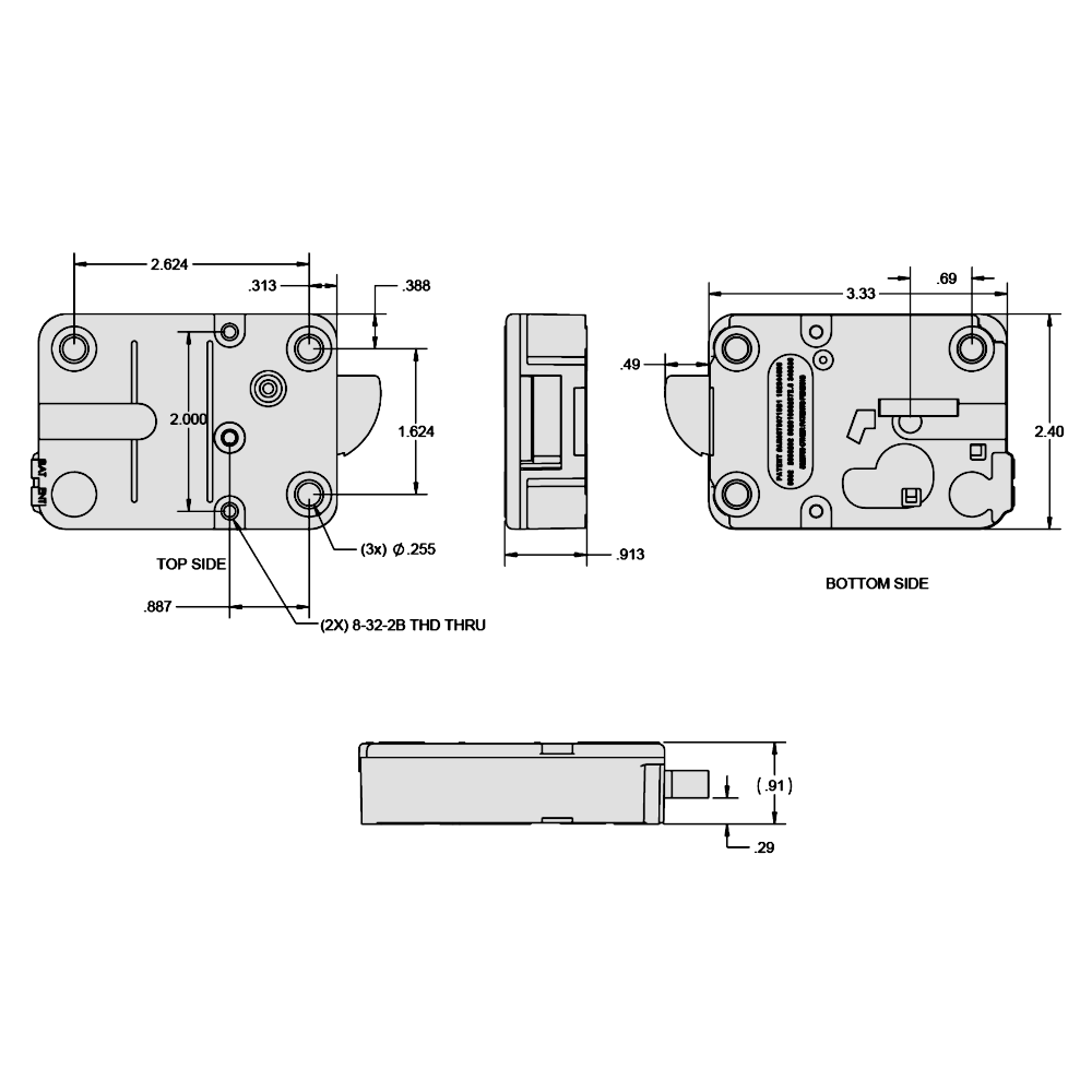 DORMAKABA La Gard 700 Basic Safe Swingbolt Lock