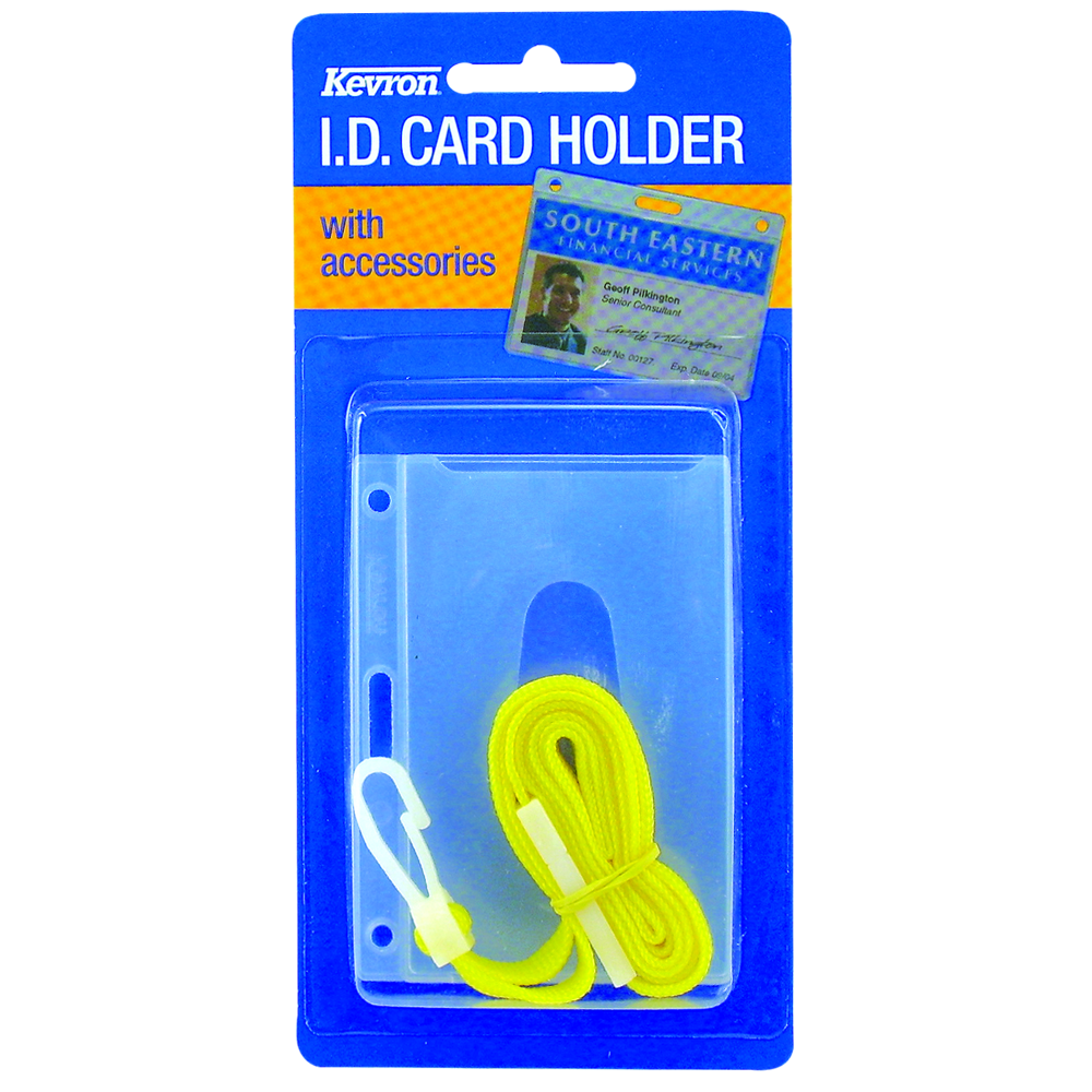 KEVRON ID1013 LA Clear Card Holder with Lanyard