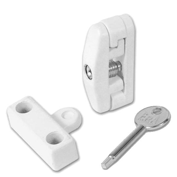 ERA 903 Window Swing Lock 2 Locks + 1 Key Pro - White