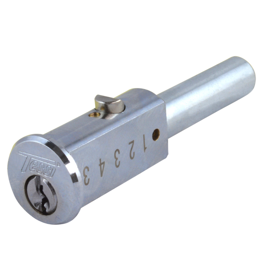 Tessi TCP6461 Round Cylinder Bullet Lock 90mm Keyed Alike - Nickel Plated