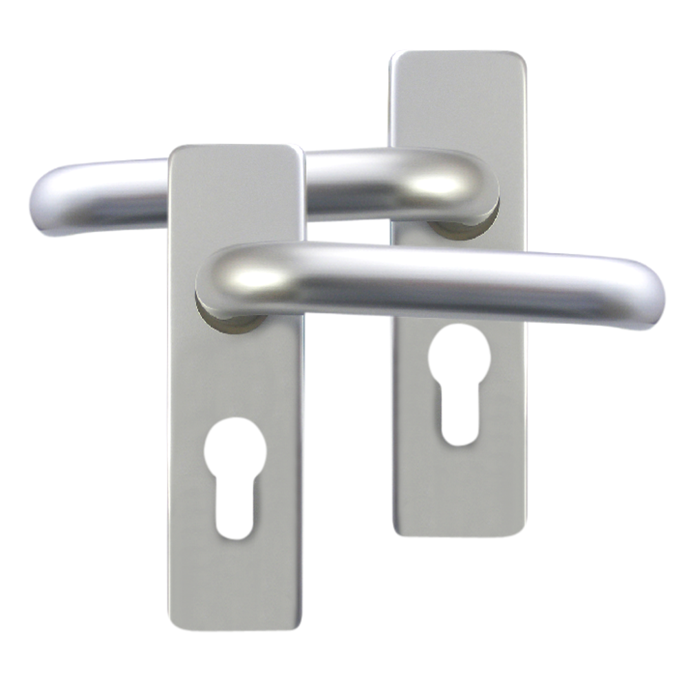 DORTREND 20RC Plate Mounted Lever Furniture Euro Lever Lock - Anodised Aluminium