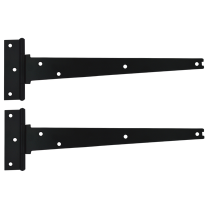 CROMPTON 909 Japaned Tee Hinge 300mm 1 Pair - Black