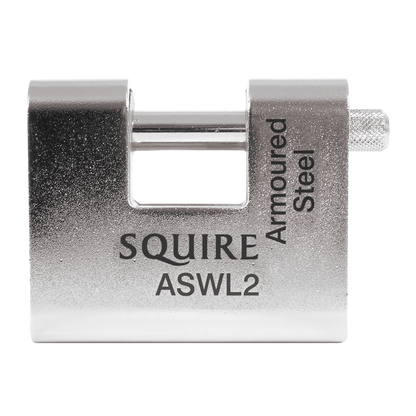 SQUIRE ASWL Steel Sliding Shackle Padlock 80mm Keyed To Differ Pro - Silver