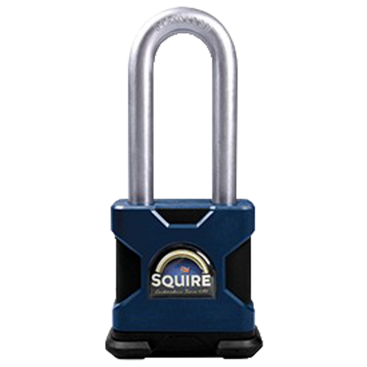 SQUIRE SS50S/2.5 Stronghold Steel 6 Pin Long Shackle Padlock Keyed To Differ Display