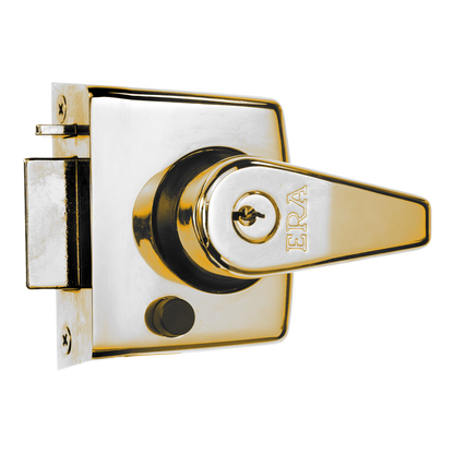 ERA 183 & 193 Deadlocking Nightlatch 40mm With Brass Cylinder - Polished Brass