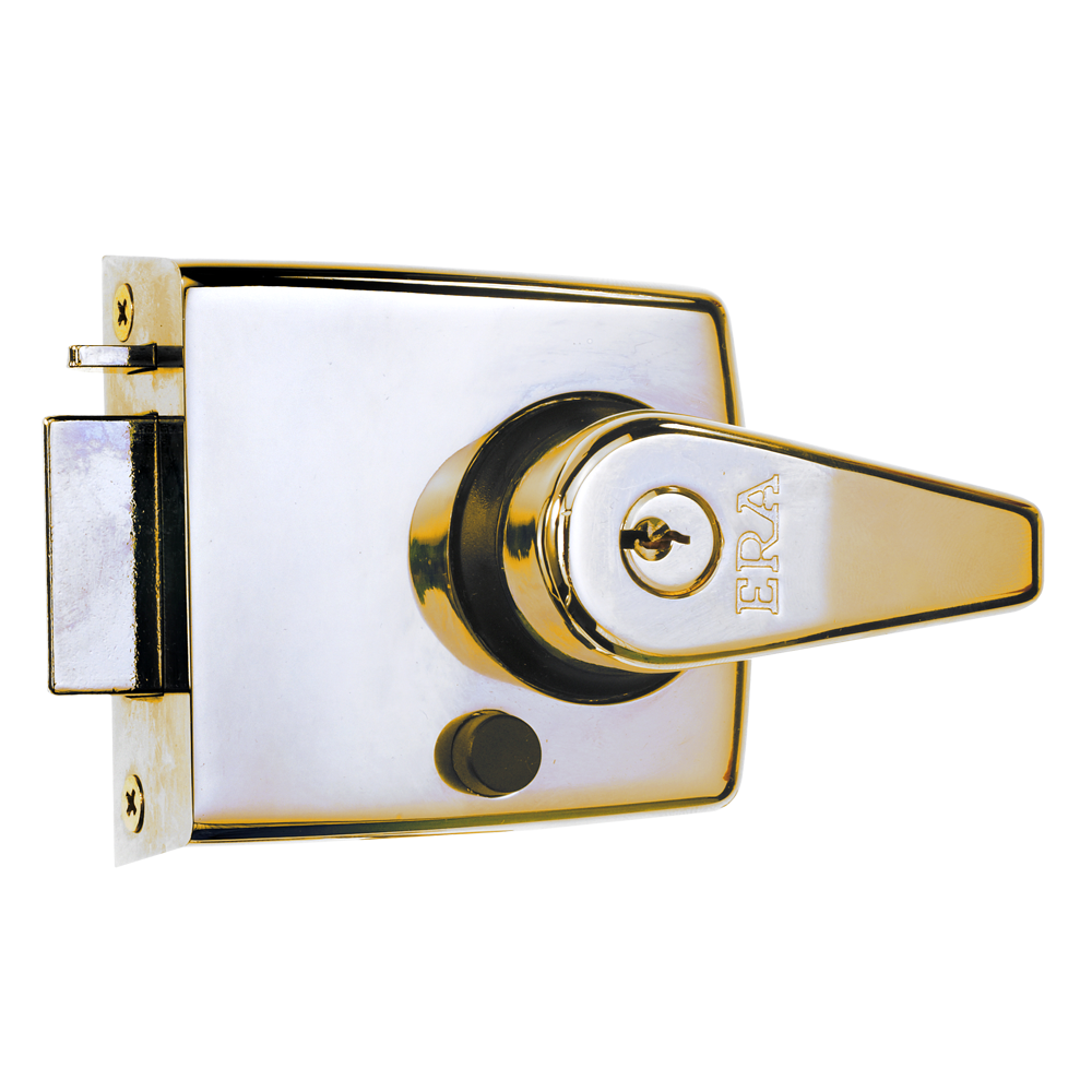 ERA 183 & 193 Deadlocking Nightlatch 60mm With Brass Cylinder - Polished Brass