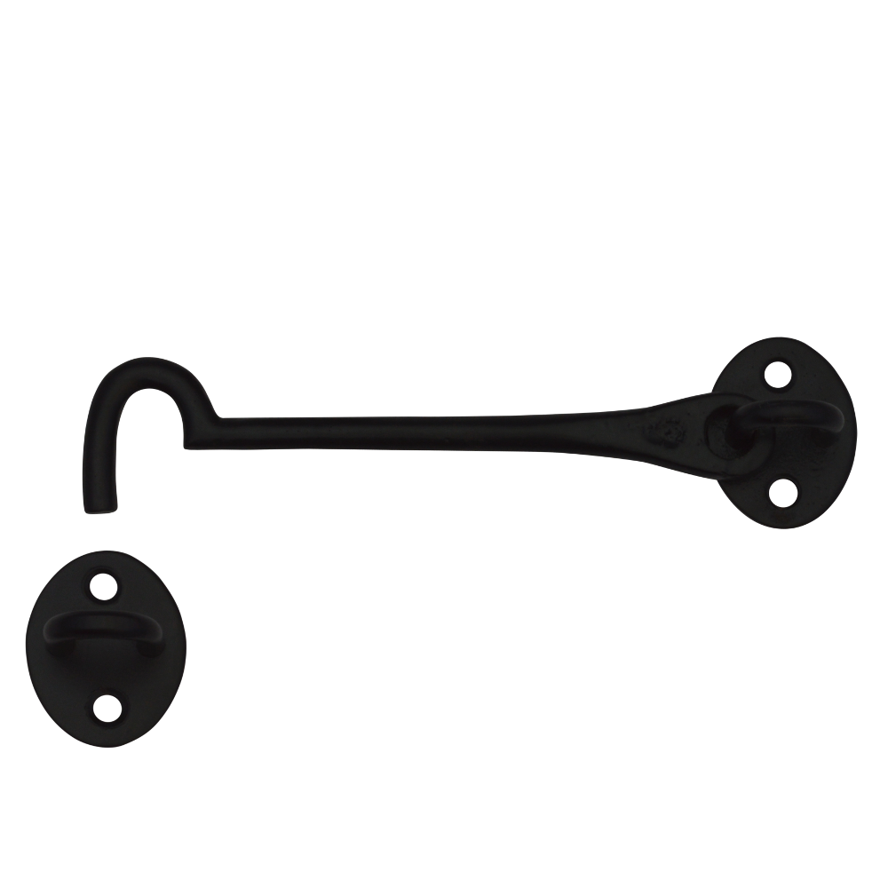 CROMPTON Black Cabin Hook 152mm - Black