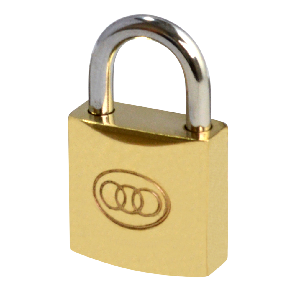 Tricircle 26 Series Brass Open Shackle Padlocks 20mm Keyed To Differ - Brass