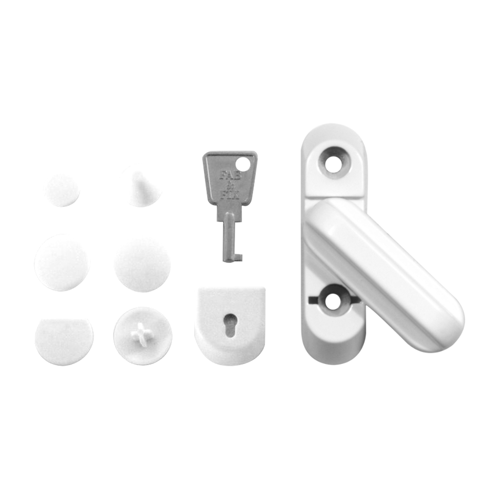 Fab And Fix Q920FF Sash Jammer Locking - White