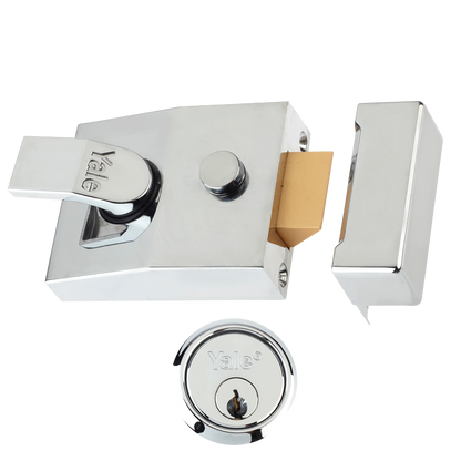 YALE 85 & 89 Deadlocking Nightlatch 60mm Cyl - Chrome Plated