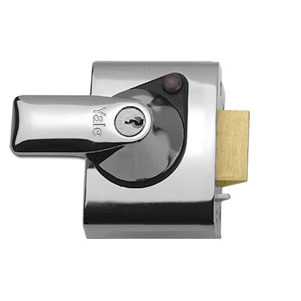 YALE PBS1 & PBS2 Auto Deadlocking Nightlatch 40mm Pro - Chrome Plated