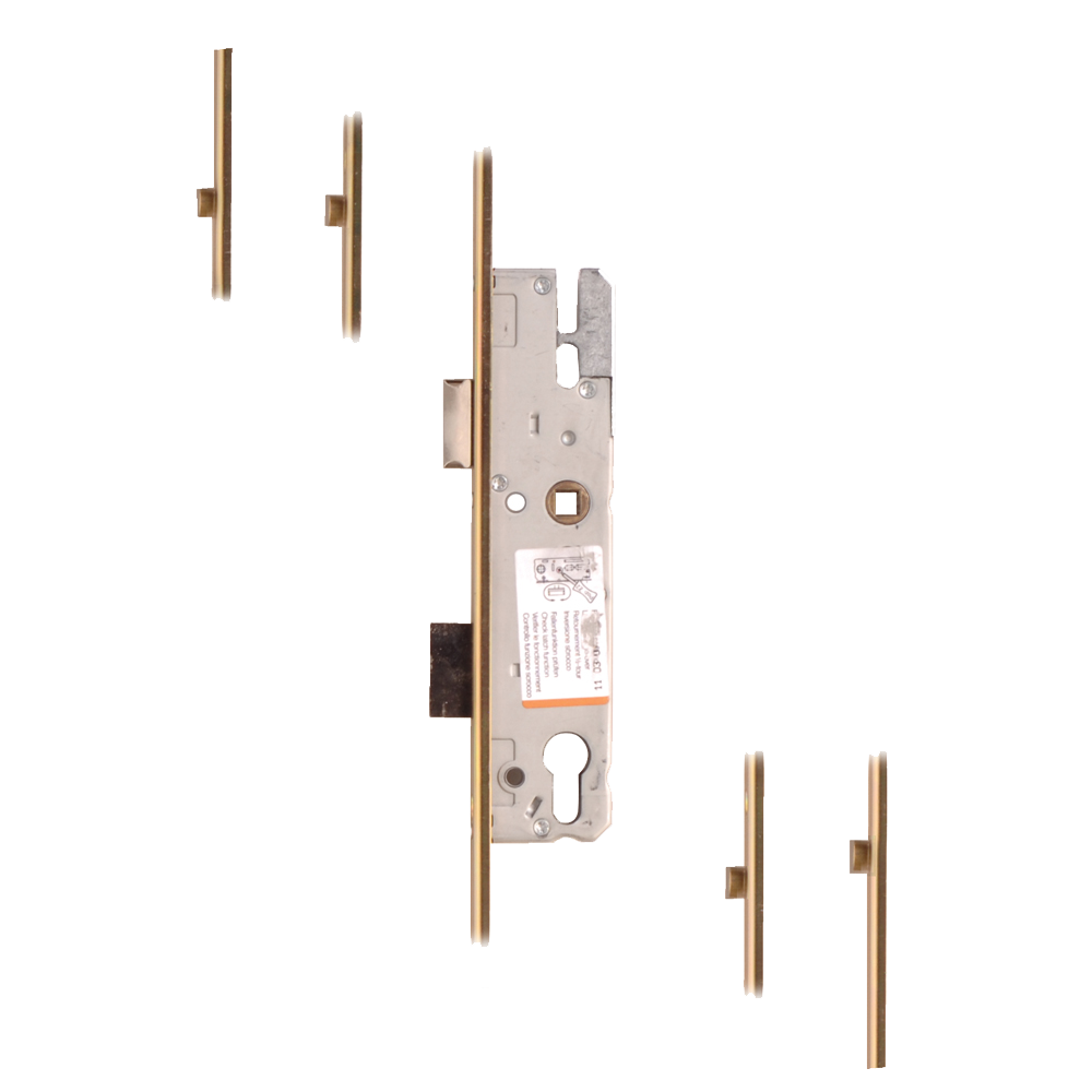 KFV Lever Operated Latch & Deadbolt - 4 Roller 30/92 16mm Faceplate