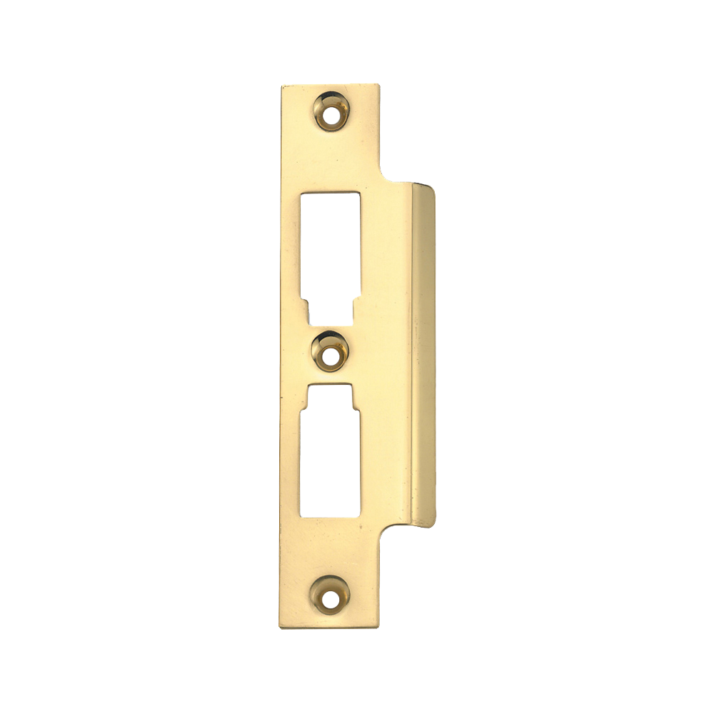 UNION 2277 Strike Plate Polished Lacquered Brass