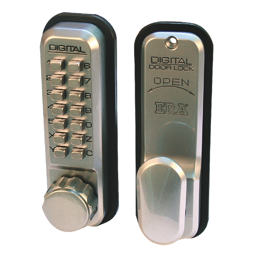 ERA 291 Series Digital Lock With Holdback Satin Chrome