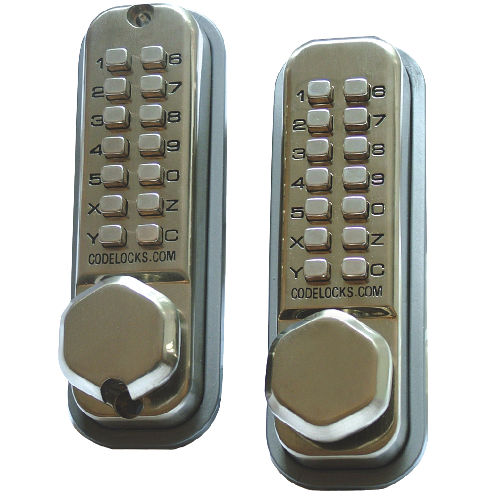 CODELOCKS CL290 Back To Back Digital Lock CL290 - Satin Stainless Steel