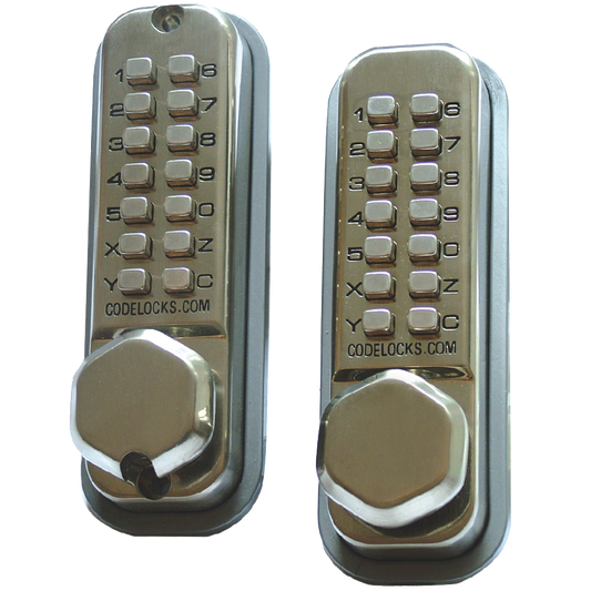 CODELOCKS CL290 Back To Back Digital Lock CL290 - Satin Stainless Steel