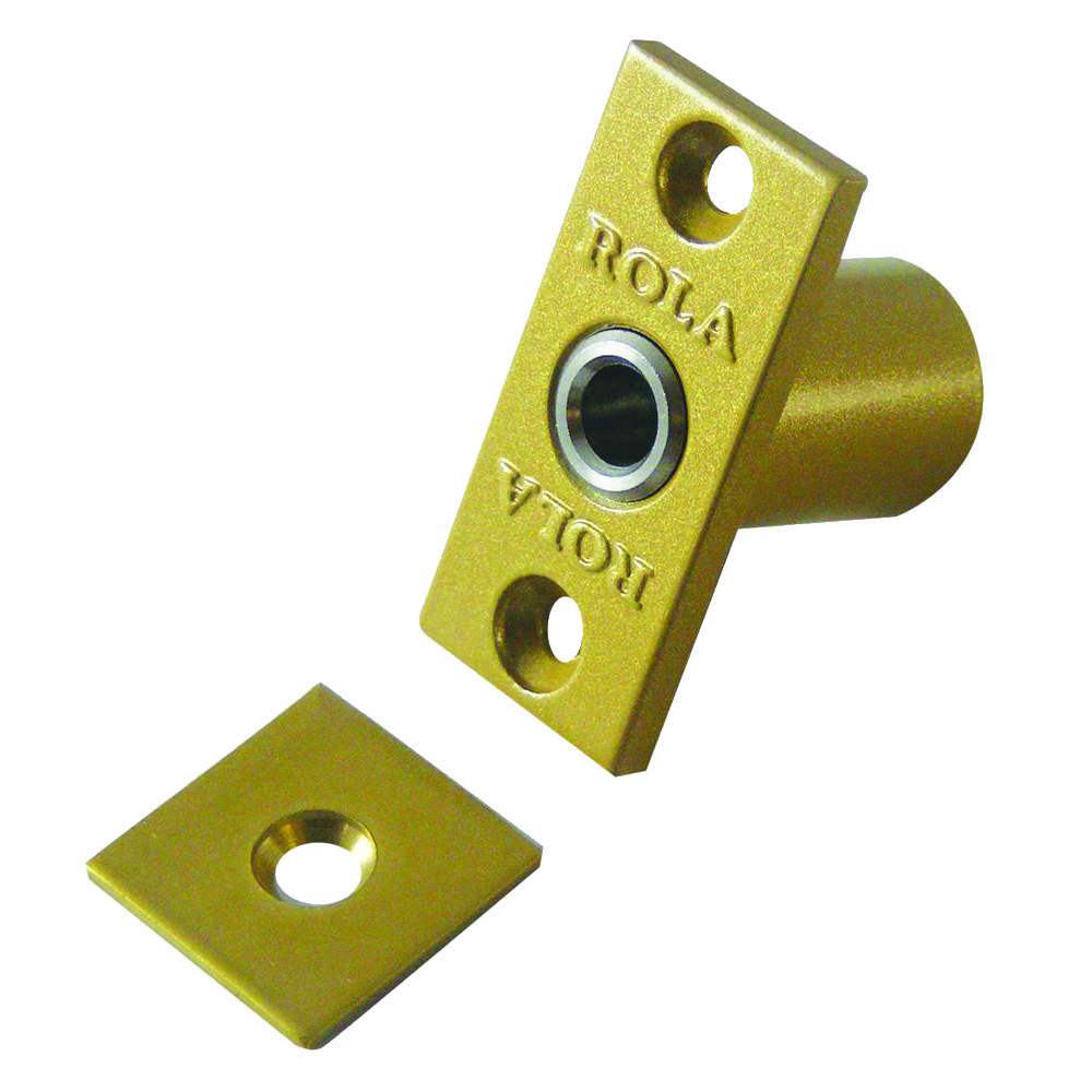 BRAMAH R1 ROLA Retractable Sash Window Stop 14mm R1/06 - Polished Brass