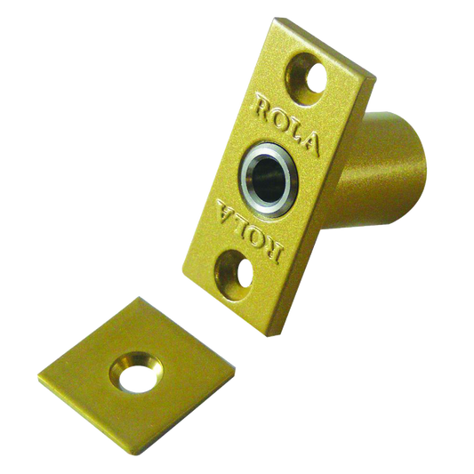 BRAMAH R1 ROLA Retractable Sash Window Stop 14mm R1/06 - Polished Brass