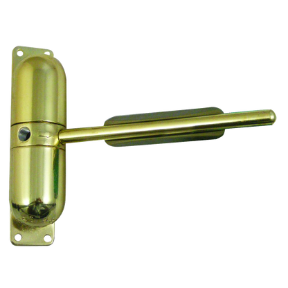 ASTRA DOOR Gibcloser Spring Action Door Closer Polished Brass