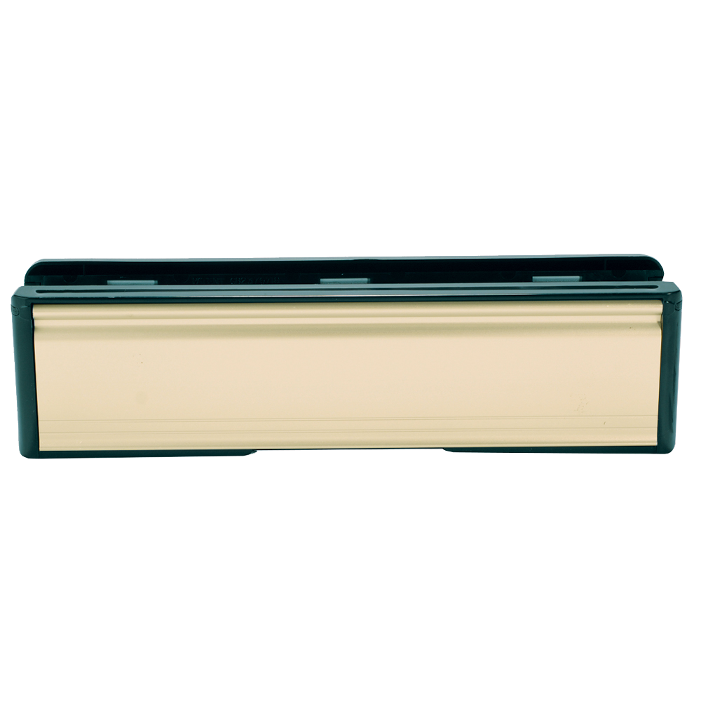 WELSEAL UPVC Letter Box 265mm Wide Gold - Polished Gold