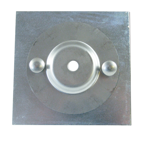 ALDRIDGE Bril Van Lock Protector Plate Satin Chrome